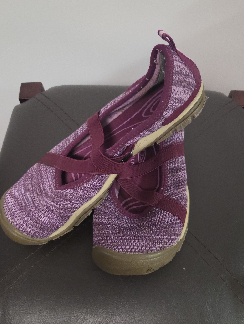 Keen Women's Plum Knit Mary Jane Flats